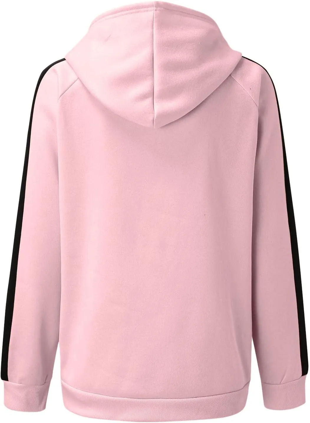 Womens Zip Up Hoodies Coats Casual Fall Sporty Sweatshirts Jacket Oversized Baggy Street String Pullover Sweaters 2023