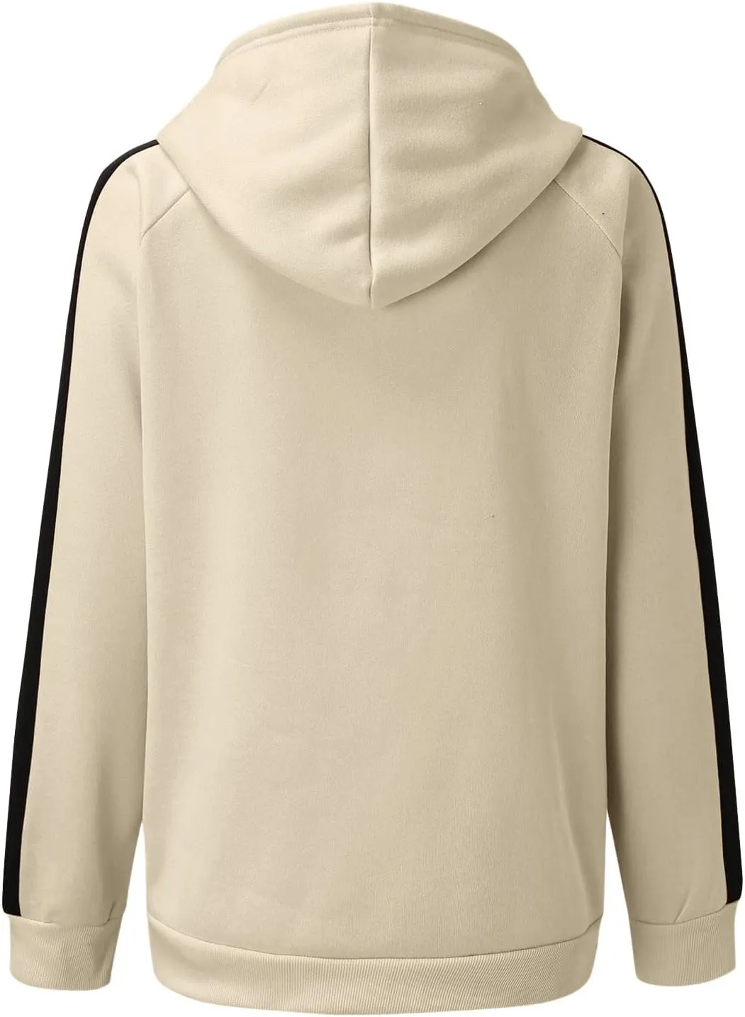 Womens Zip Up Hoodies Coats Casual Fall Sporty Sweatshirts Jacket Oversized Baggy Street String Pullover Sweaters 2023