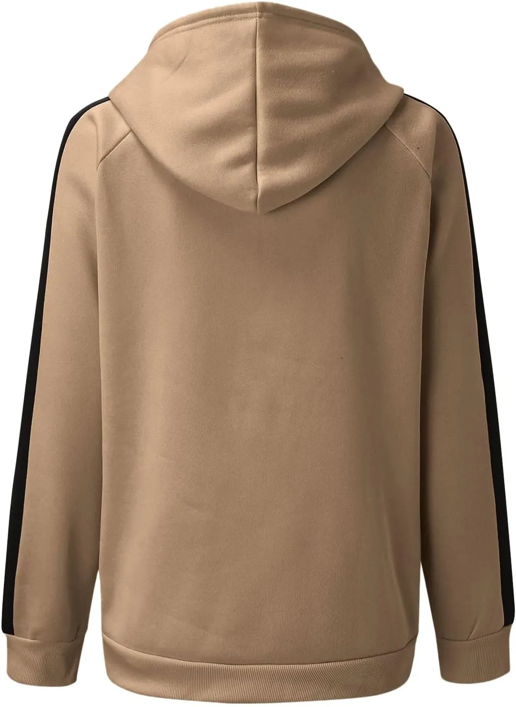 Womens Zip Up Hoodies Coats Casual Fall Sporty Sweatshirts Jacket Oversized Baggy Street String Pullover Sweaters 2023