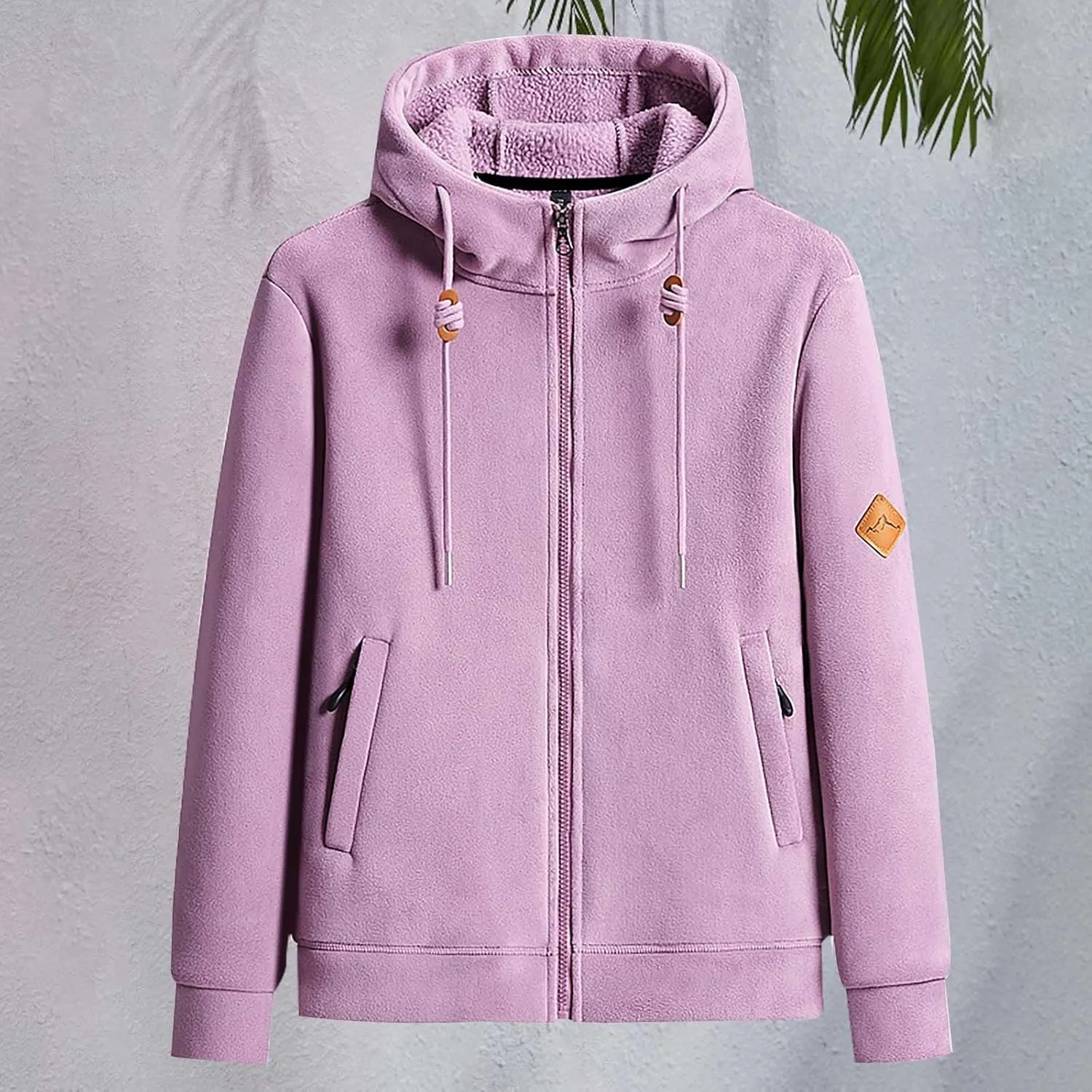 Womens Zip Up Hoodies Fleece Jackets Oversized Sweatshirts Fall Fashion Outfits Sweaters Casual Winter Warm Clothes