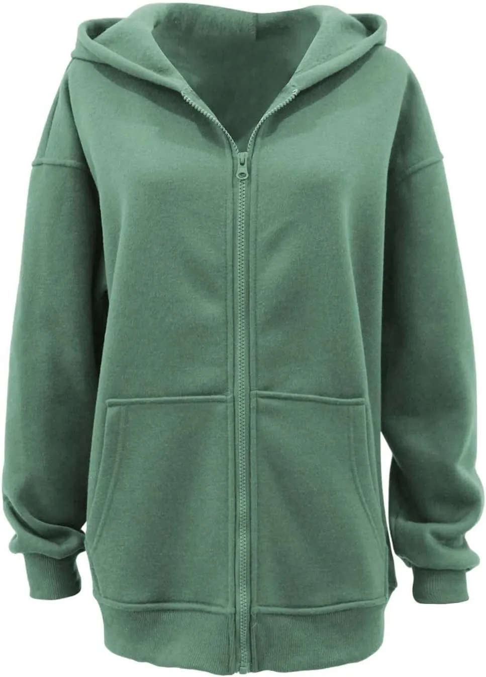Womens Zip Up Hoodies Fleece Jackets Oversized Sweatshirts Fall Fashion Outfits Sweaters Winter Clothes 2024